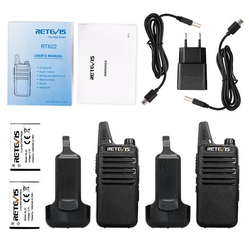 Рации Retevis R22622, черные, 2 шт фото 10