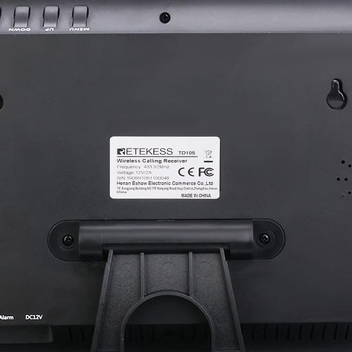 Табло вызова персонала Retekess R22105, черное фото 7