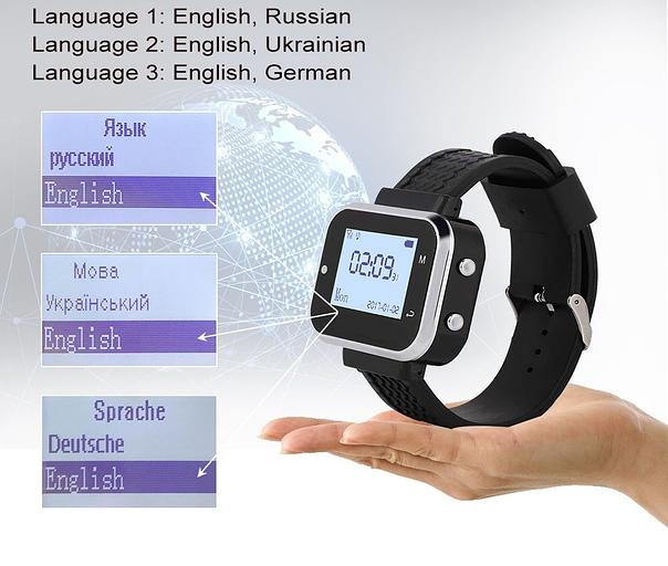 Часы-пейджер Kromix CL22W06, черные фото 8