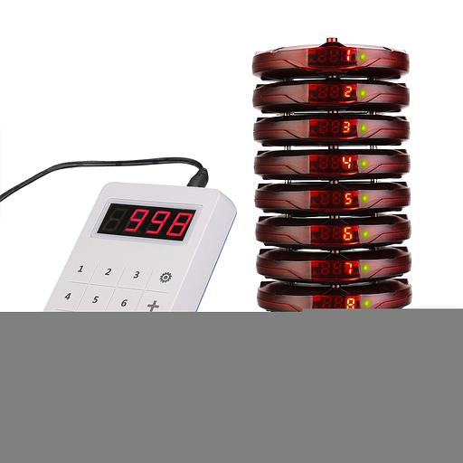 Система из 10 пейджеров Retekess R22158, красная фото 1