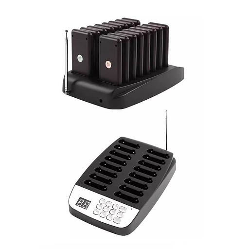 Система из 16 пейджеров Retekess R22113, черная фото 3