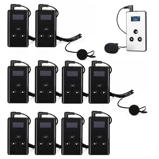 Беспроводная радиогид система на 10 персон SGTR12 фото 1