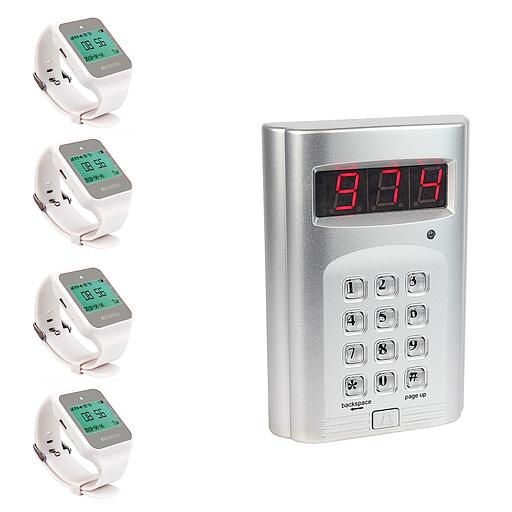 Комплект вызова из 4 часов и клавиатуры SWK01-1 фото 1