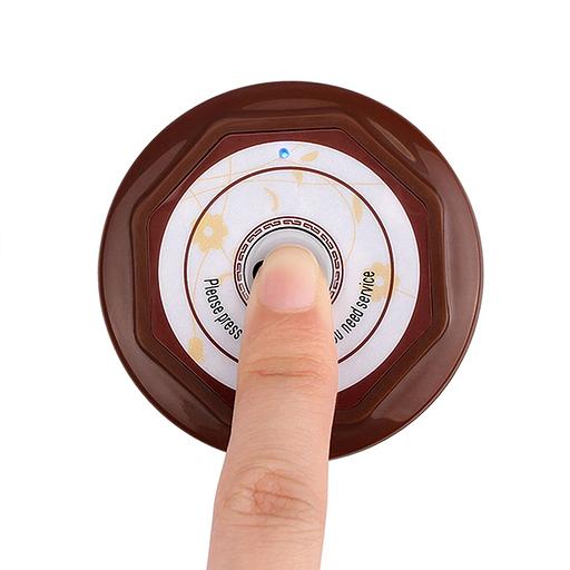 Кнопки вызова Retekess R22901BR. Комплект из 3-х штук, коричневые фото 2