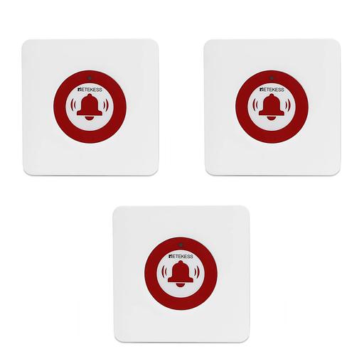 Кнопки вызова Retekess R22002 с защитой IPX3. Комплект из 3-х штук, белые фото 1