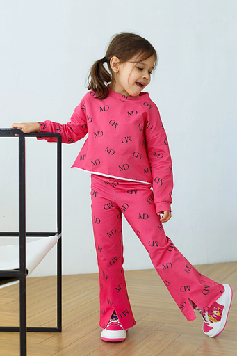 Свитшот MINI DI «Моника» MD на розовом, арт.810/60 ОПТ фото 2