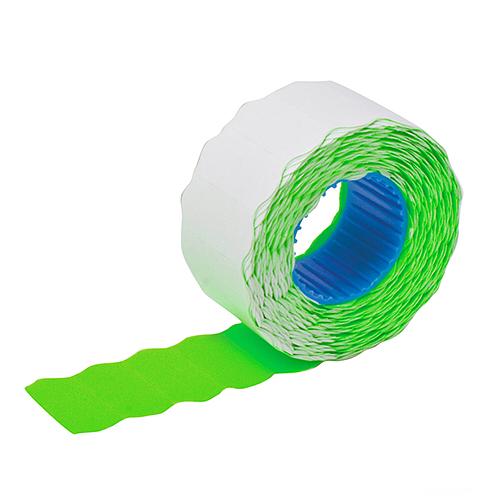 Этикет-лента волна 22х12 мм, 700 шт зеленая фото 1