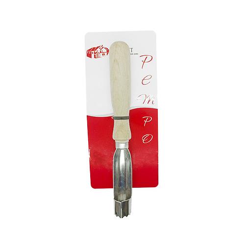 Нож для сердцевины яблока с деревянной ручкой «Ретро» на фирменном хедере ОПТ фото 1