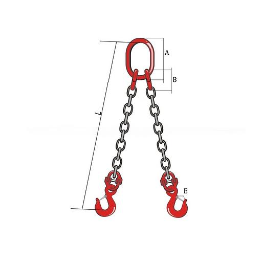 Строп цепной двухветвевой 2СЦ (8 класс прочности) фото 1