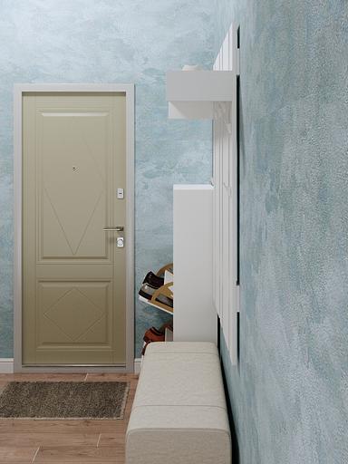 Вешалка настенная Wood&Stone «Малави» белая 104×28.2×130 см фото 3