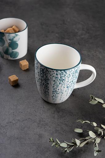 Чашка с блюдцем Billibarri «Eucalypt Leaf №2» 400 мл, арт.500-257 ОПТ фото 1