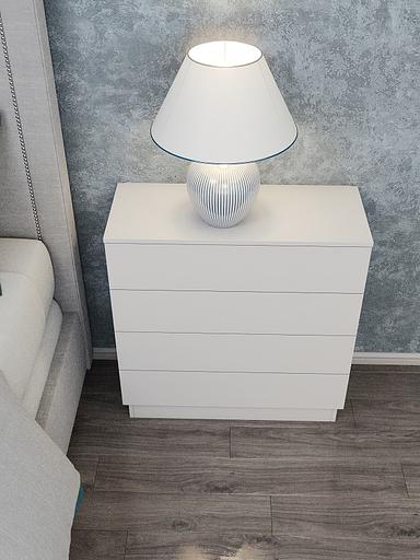 Комод Wood&Stone «Малави» белый 77.8×32.2×79.4 см фото 2