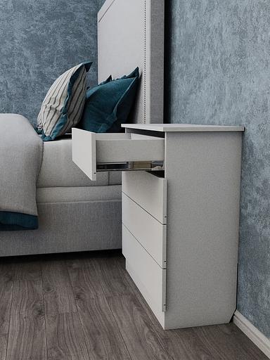 Комод Wood&Stone «Малави» белый 77.8×32.2×79.4 см фото 9