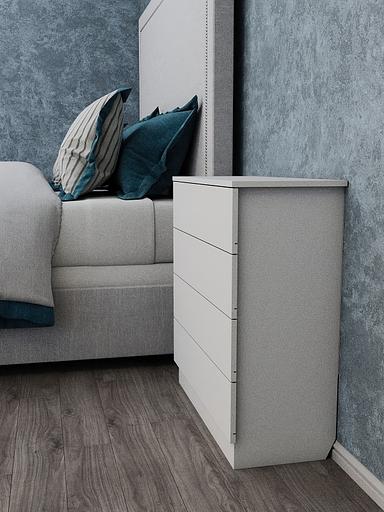 Комод Wood&Stone «Малави» белый 77.8×32.2×79.4 см фото 10