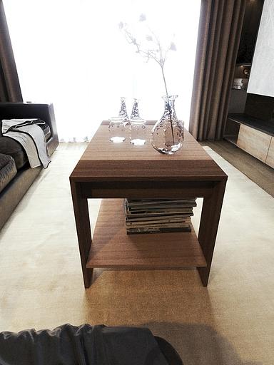 Столик журнальный Wood&Stone «Шеда» ясень шимо темный, ясень шимо светлый 90×50.2×50 см фото 2