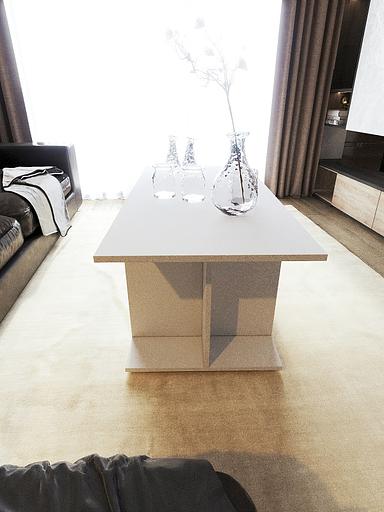 Столик журнальный Wood&Stone «Орион макси» белый 100×50×50.2 см фото 2