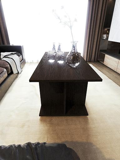 Столик журнальный Wood&Stone «Орион макси» венге 100×50×50.2 см фото 2