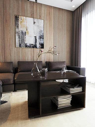 Столик журнальный Wood&Stone «Орион макси» венге 100×50×50.2 см фото 6