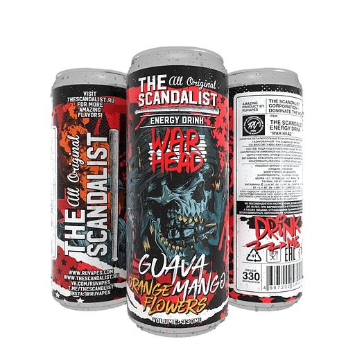 Напиток безалкогольный тонизирующий (энергетический) газированный The Scandalist «War Head» со вкусом гуавы, манго и цветков апельсина фото 1
