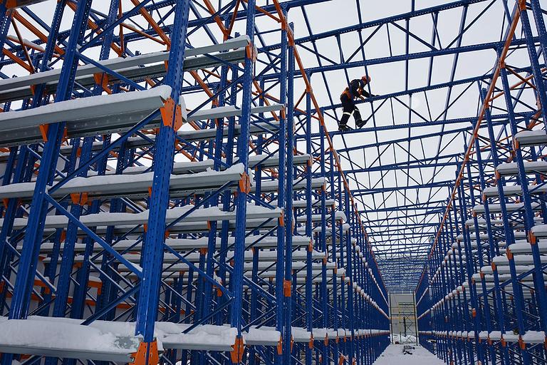 Строительство самонесущного склада на базе стеллажей фото 2