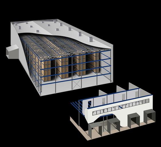 Строительство самонесущного склада на базе стеллажей фото 4