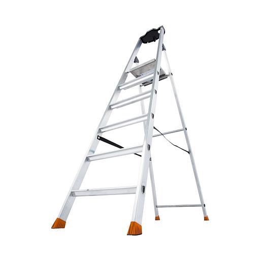 Стремянка Solido, развальцованные 6 ступеней фото 3