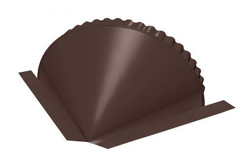 Заглушка конька круглого R110 конусная ОПТ фото 1