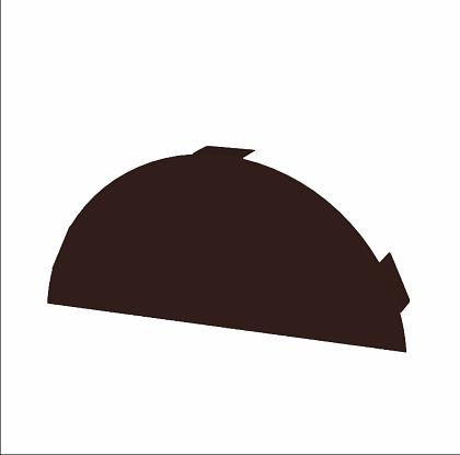 Заглушка конька круглого R110 простая ОПТ фото 1