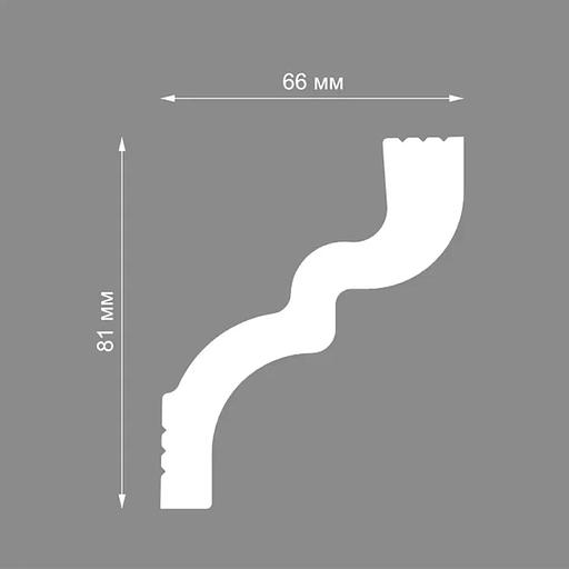 Плинтус потолочный Format 10510E, белый ОПТ фото 2