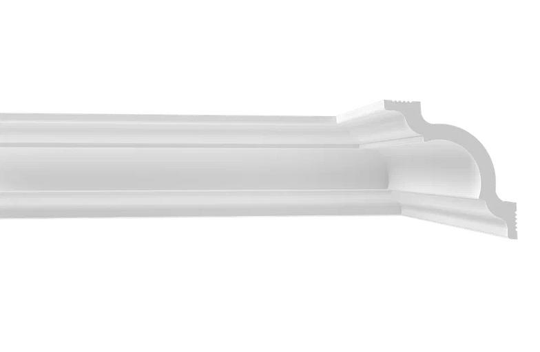 Плинтус потолочный Format 11508Е (40), белый ОПТ фото 1