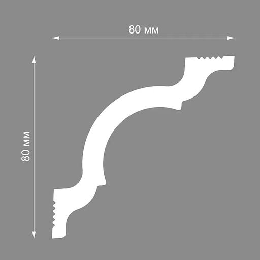 Плинтус потолочный Format 11508Е (40), белый ОПТ фото 2