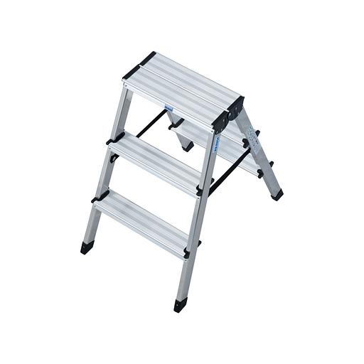Двусторонняя стремянка Dopplo, 2×3 ступеней, РВ 2.43 м фото 3