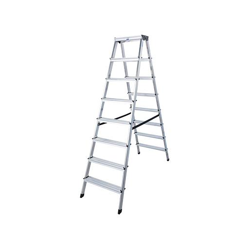 Двусторонняя стремянка Dopplo, 2×8 ступеней, РВ 3.51 м фото 3