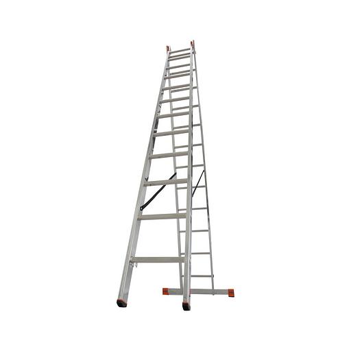 Двухсекционная универсальная лестница Dubilo 2×12 перекладин фото 2