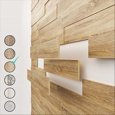 Панели 3D МДФ STELLA «Дуб сонома» упаковка 1,13 м² ОПТ фото 2