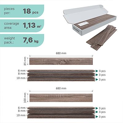 Панели 3D МДФ STELLA «Дуб винтаж» упаковка 1,13 м² ОПТ фото 3