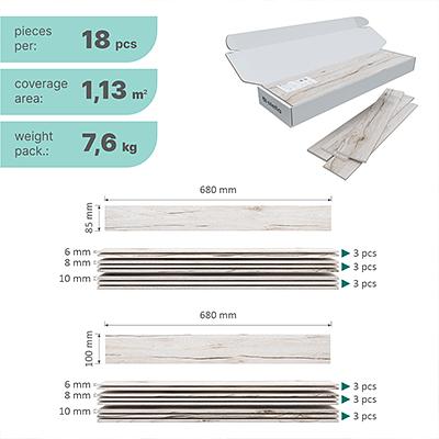 Панели 3D МДФ STELLA «Санремо белый» упаковка 1,13 м² ОПТ фото 2