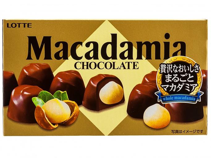 Макадамия орех в шоколаде , Lotte, 67гр ОПТ фото 1