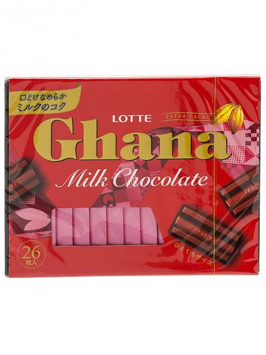 Шоколад Ghana Milk Chocolate, Lotte, 119,6 гр ОПТ фото 1
