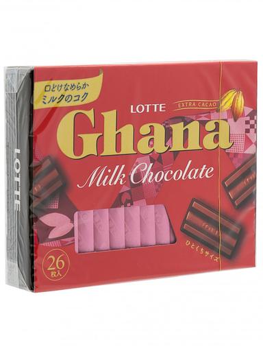 Шоколад Ghana Milk Chocolate, Lotte, 119,6 гр ОПТ фото 2