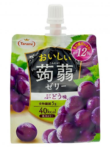 Желе питьевое Tarami Конняку со вкусом Винограда 150г фото 1