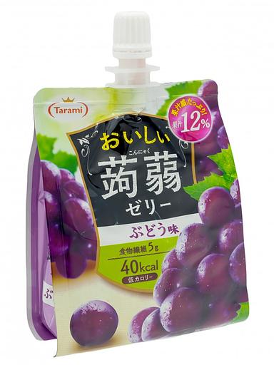 Желе питьевое Tarami Конняку со вкусом Винограда 150г фото 3