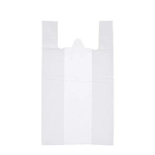 Упаковка пакетов майка 30×55 белая «В» 15 мкр фото 1