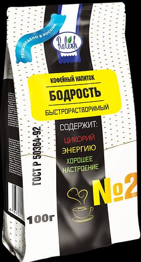 Кофейный напиток растворимый «Бодрость», 100 гр, опт фото 1