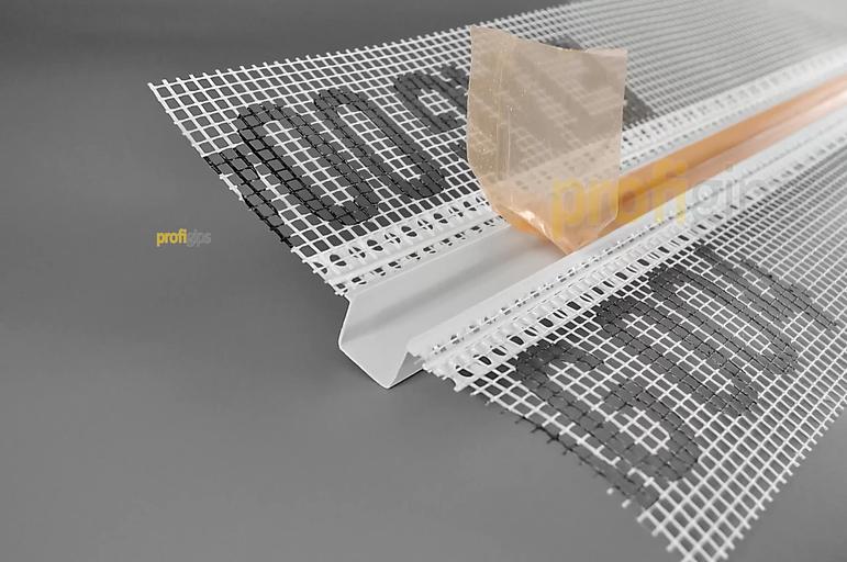 Рустовочный профиль ПВХ 3 м ProfiGips с сеткой 20×30 мм ОПТ фото 3