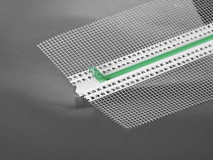 Рустовочный профиль ПВХ 3 м ProfiGips с сеткой 10×10 мм ОПТ фото 2
