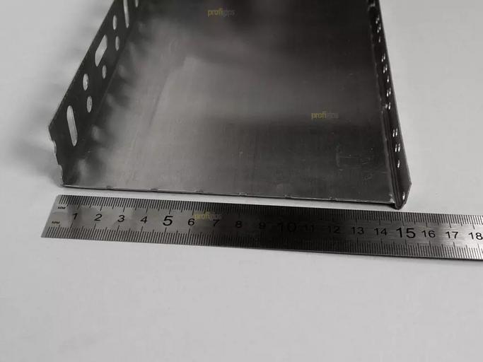 Цокольный опорный профиль алюминиевый 153 мм с перфорацией и капельником, толщина 0,5 мм ProfiGips 2,5 м ОПТ фото 3