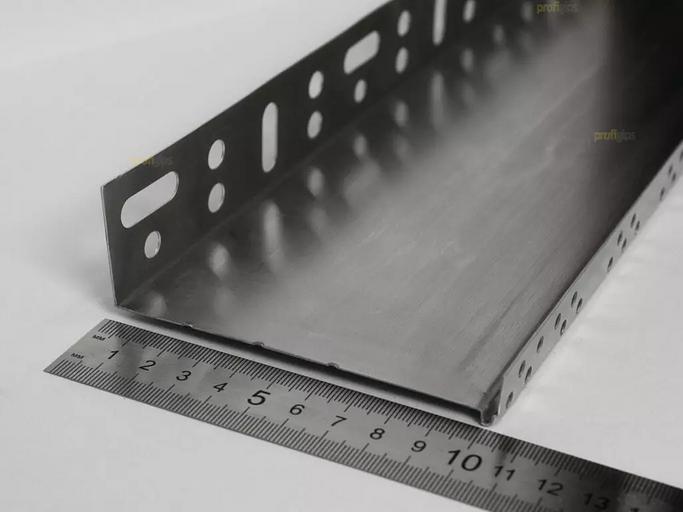 Цокольный опорный профиль алюминиевый 103 мм с перфорацией и капельником, толщина 0,5 мм ProfiGips 2,5 м ОПТ фото 2