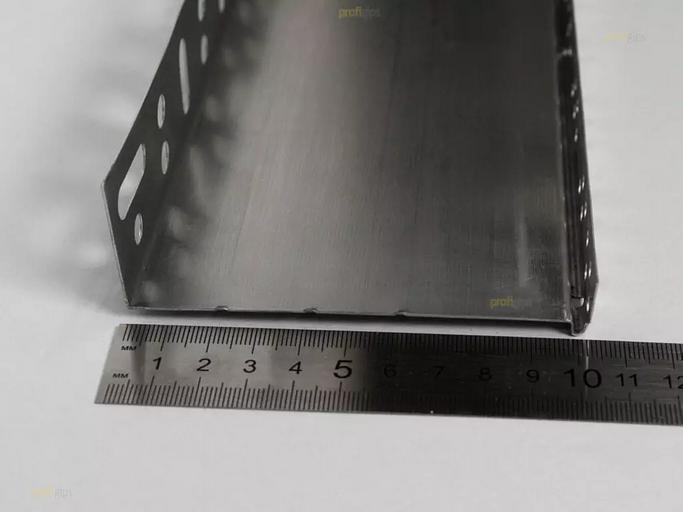 Цокольный опорный профиль алюминиевый 103 мм с перфорацией и капельником, толщина 0,5 мм ProfiGips 2,5 м ОПТ фото 4