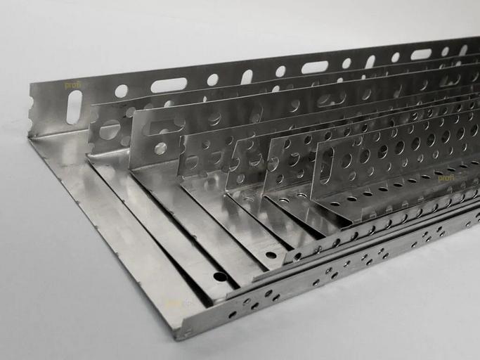 Цокольный опорный профиль алюминиевый 150 мм с перфорацией и капельником, толщина 0,8 мм ProfiGips 2,5 м ОПТ фото 4